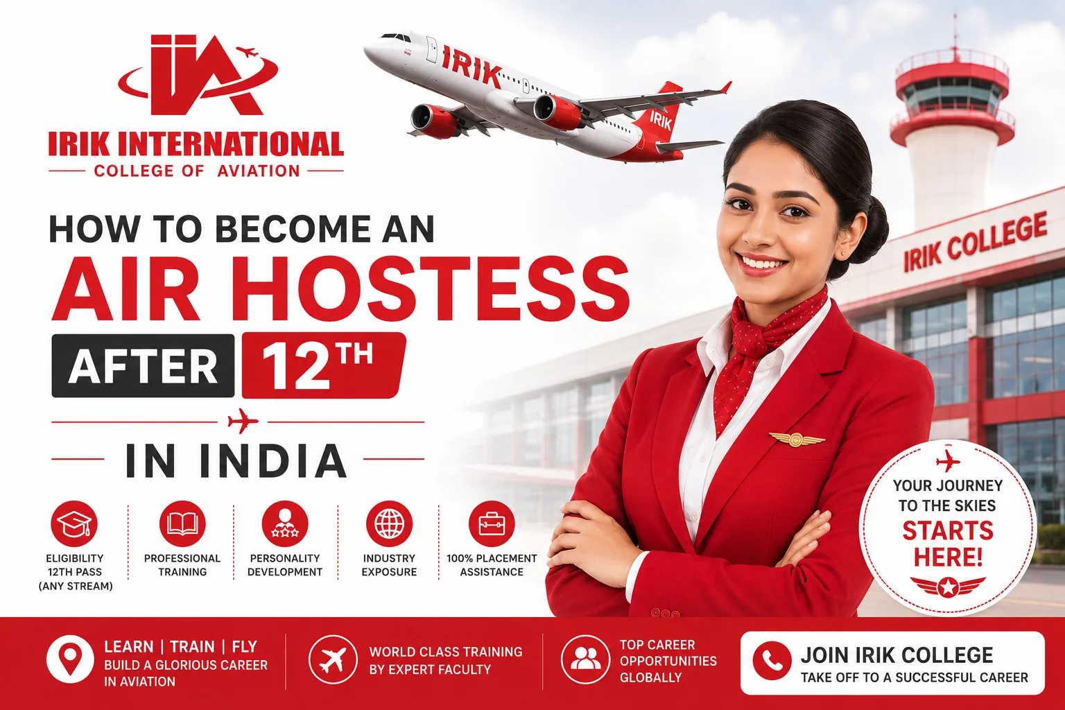 How to Become an Air Hostess After 12th in India