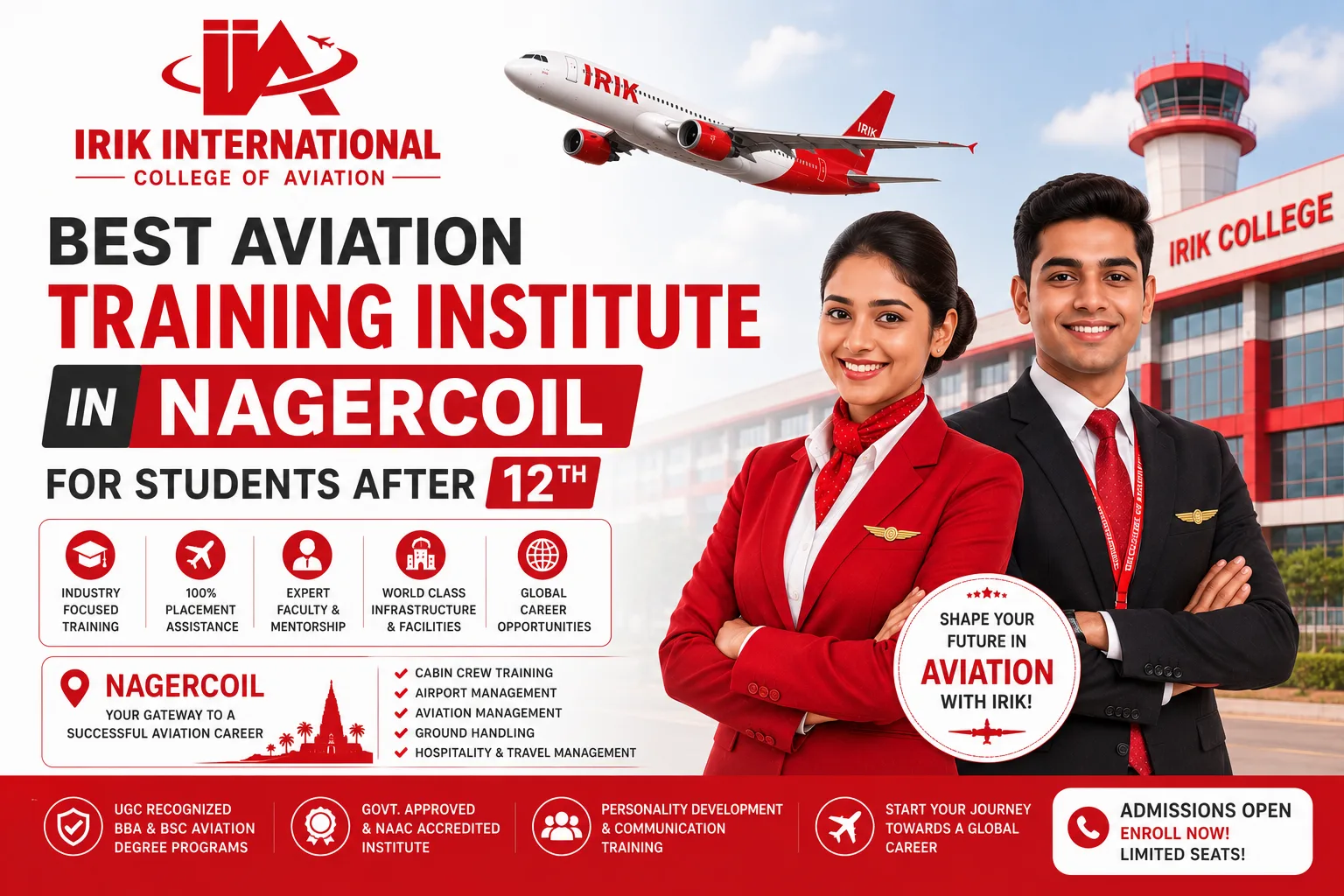 Best Aviation Training Institute in Nagercoil for Students After 12th