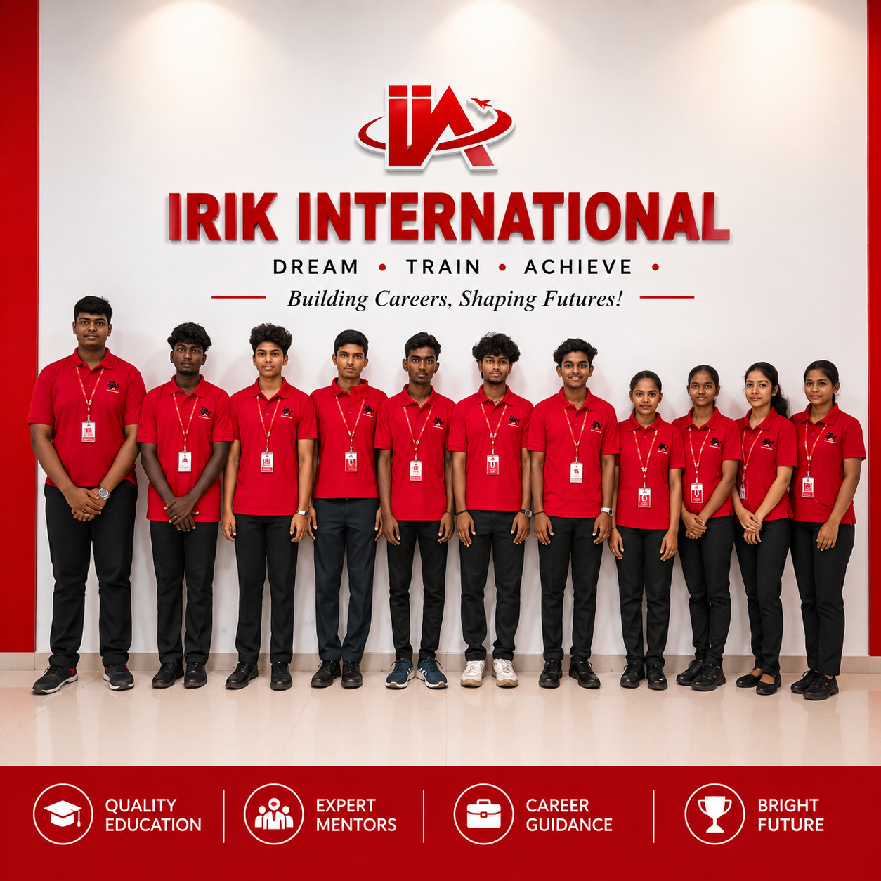 Aviation students at IRIK International College Nagercoil